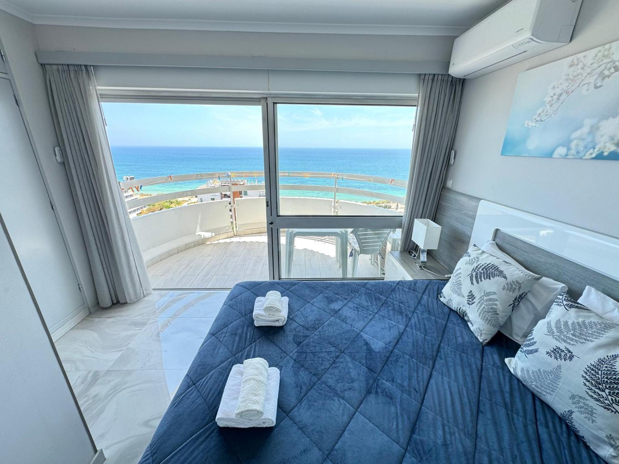 Top Ocean View Apartment - Amazing Sunset - Modern Style - Pool & 200M To Beach Portimao Exterior photo